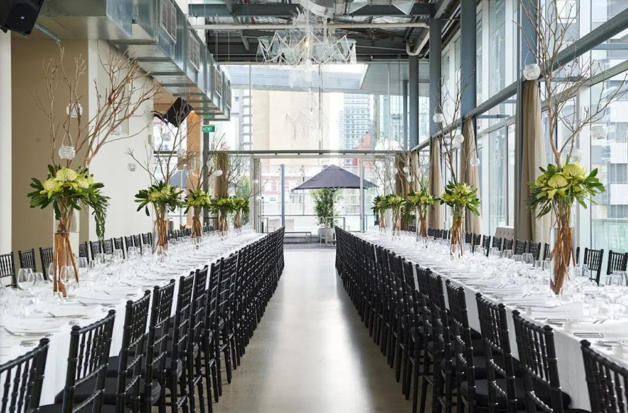Grind and seal concrete floor at a Brisbane events venue set for a function