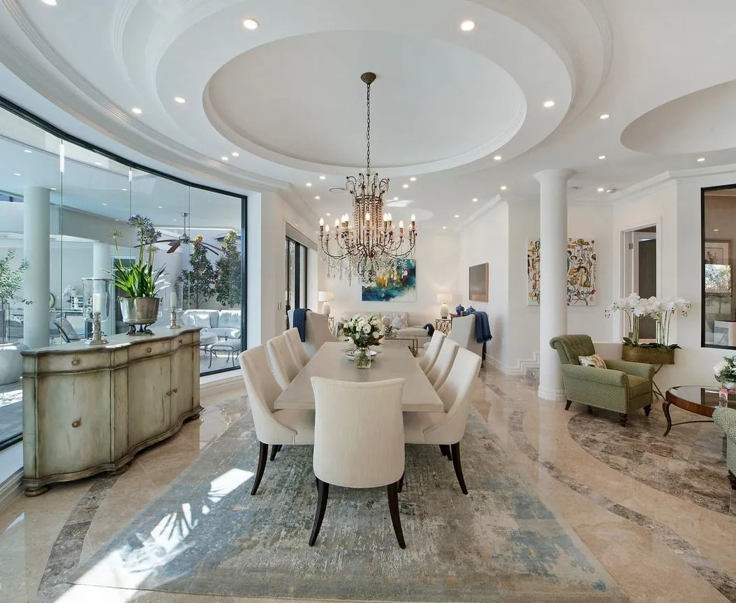 Marble floor polishing in a luxury foyer Brisbane