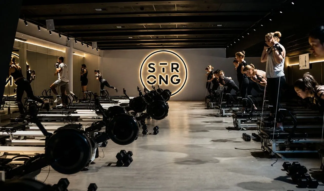 Nil exposure polished concrete floor in a Brisbane fitness studio