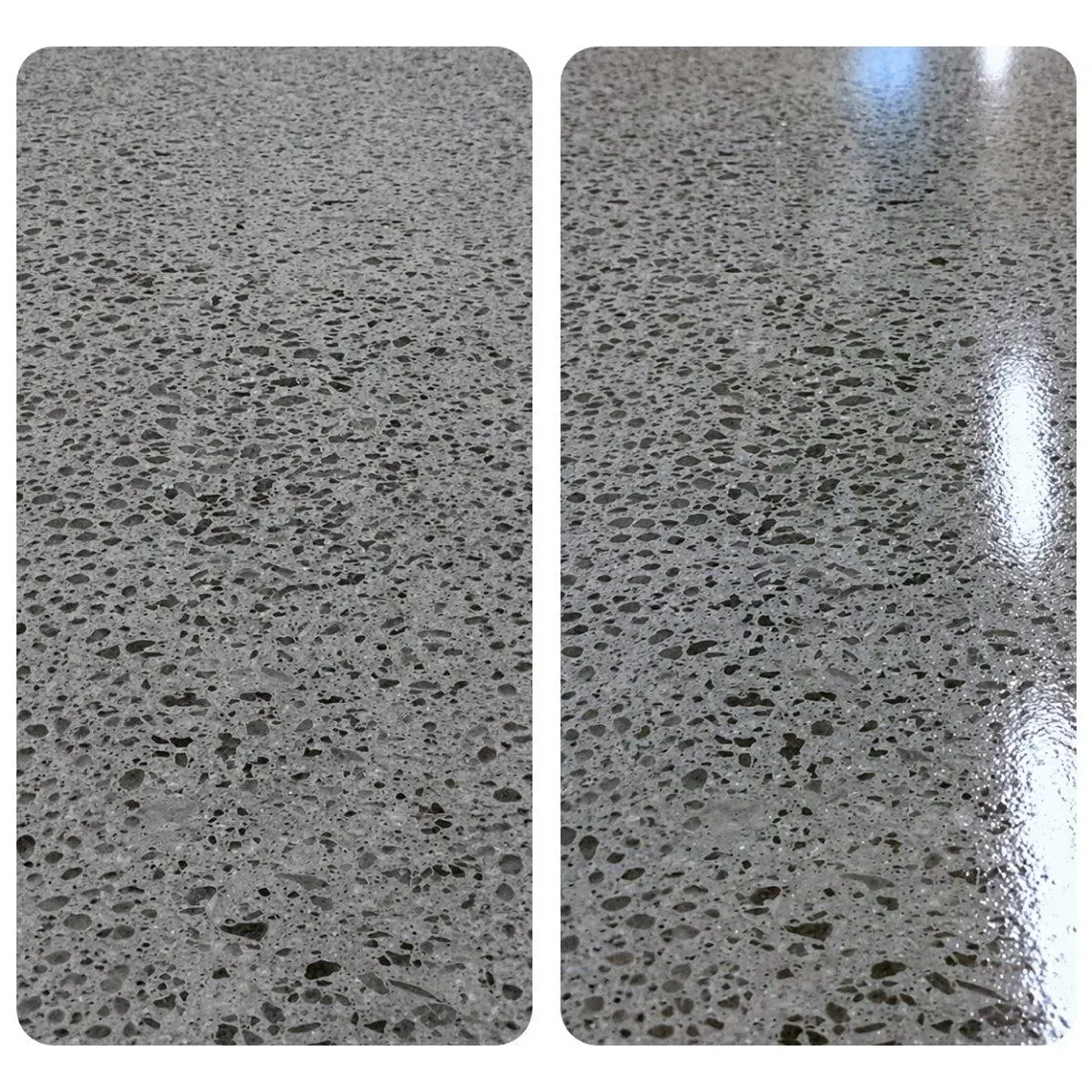 Grind and seal concrete gloss levels from matte to high gloss Brisbane
