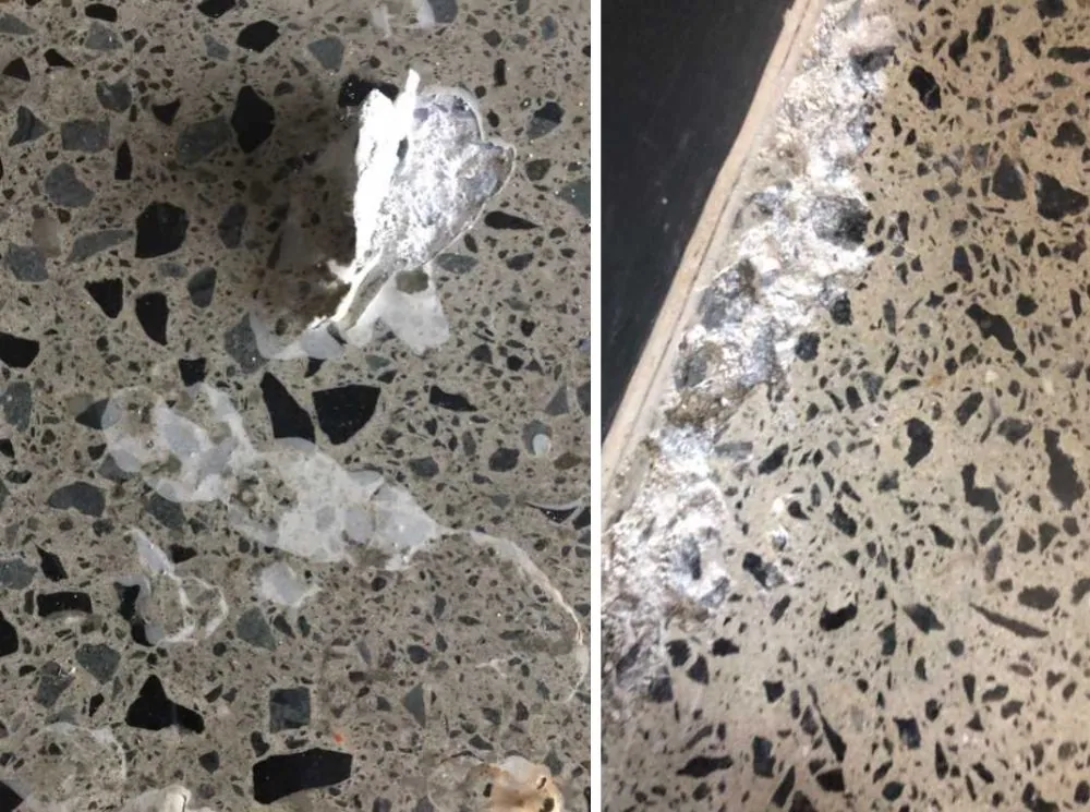 Moisture / efflorescence bursting through coating