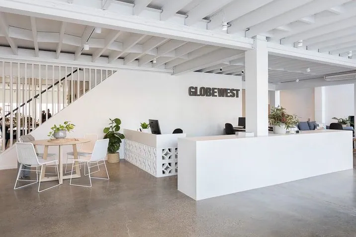 GlobeWest furniture showroom mechanically polished concrete, minimum exposure matt floor, project photo 8