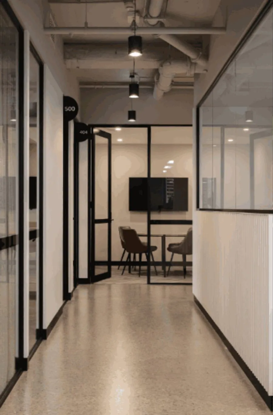 Grind and seal concrete floor in a Brisbane commercial office