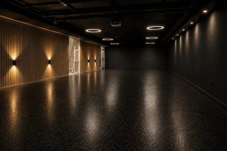 Finished flake floor, Brisbane