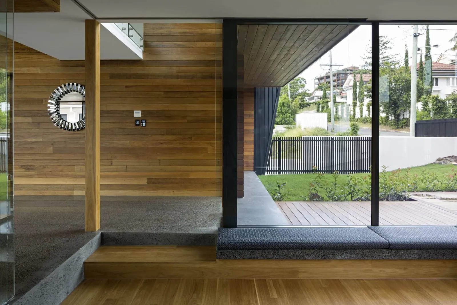 Polished concrete floor at the Christian Street Clayfield home Brisbane project photo 2