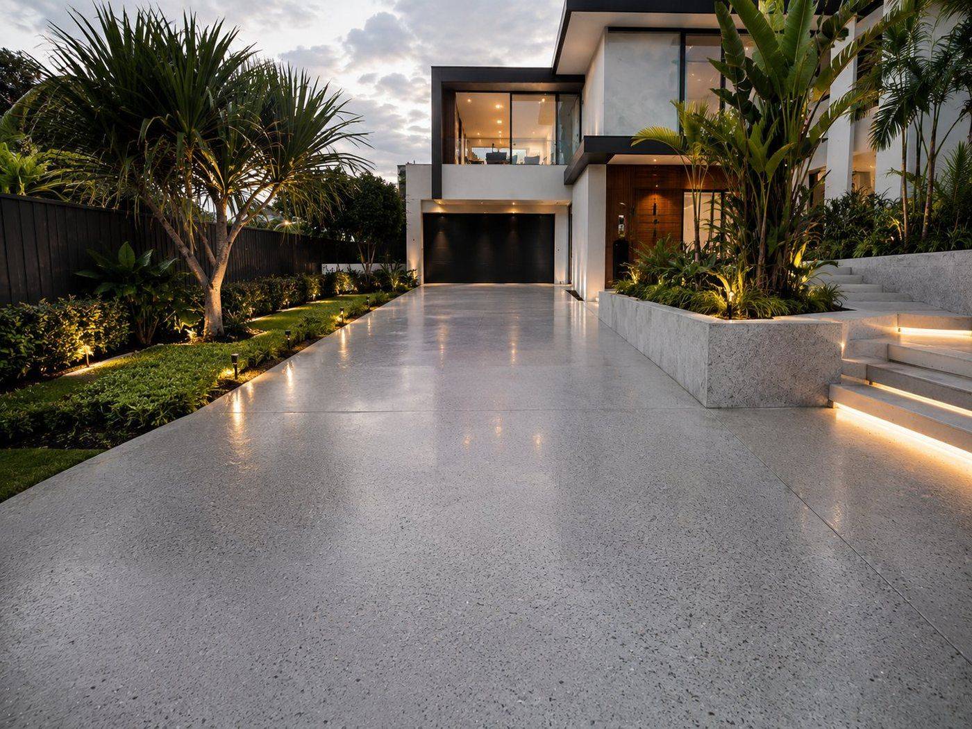 Concrete sealing on a Gold Coast driveway