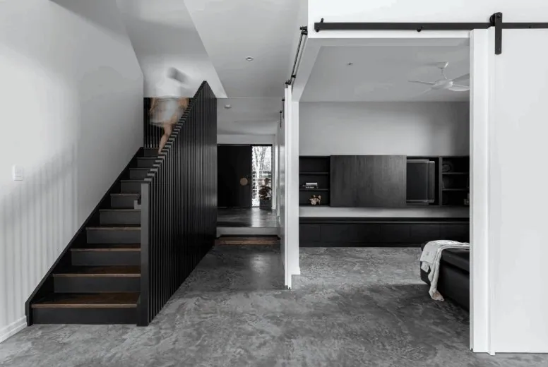 OzGrind architectural burnt, burnished and polished floor