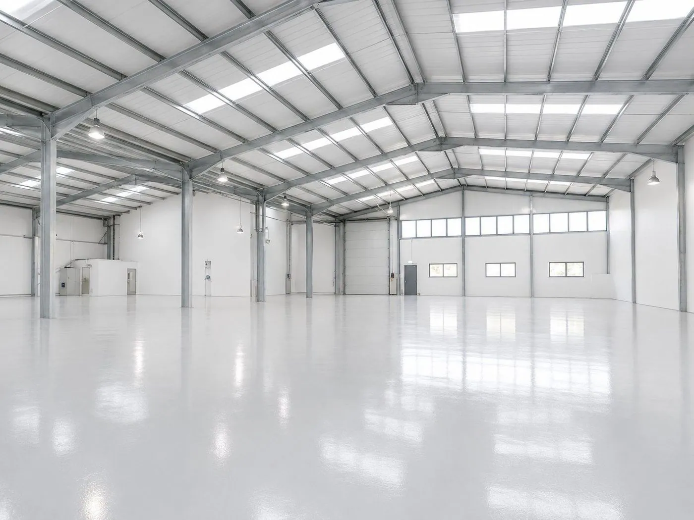 Epoxy flooring in a Brisbane factory warehouse