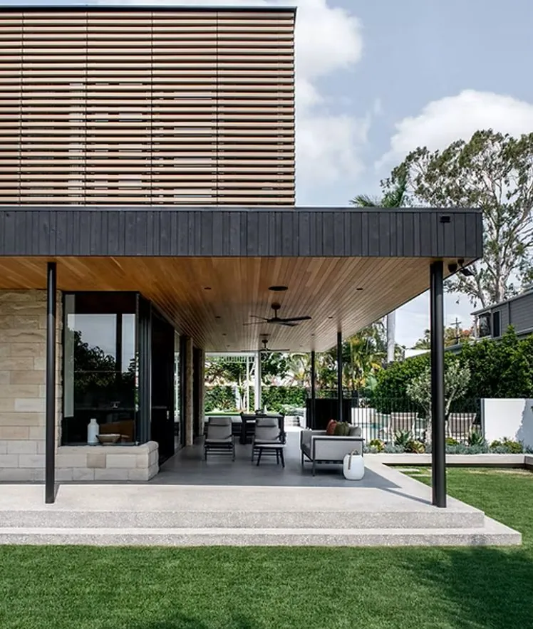 Mechanically polished concrete floor at the K2 Projects home, Hawthorne Brisbane - photo 13