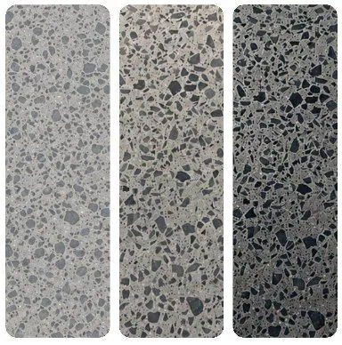 Driveway honed finish options - sealer finishes, natural, standard and wet look
