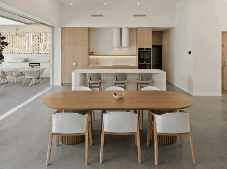 Indoor polished concrete floor, Brisbane