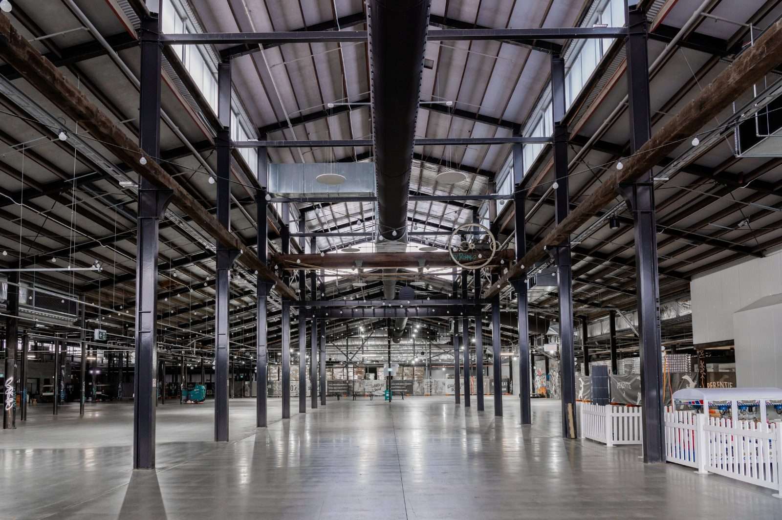 Industrial polished concrete warehouse floor Brisbane