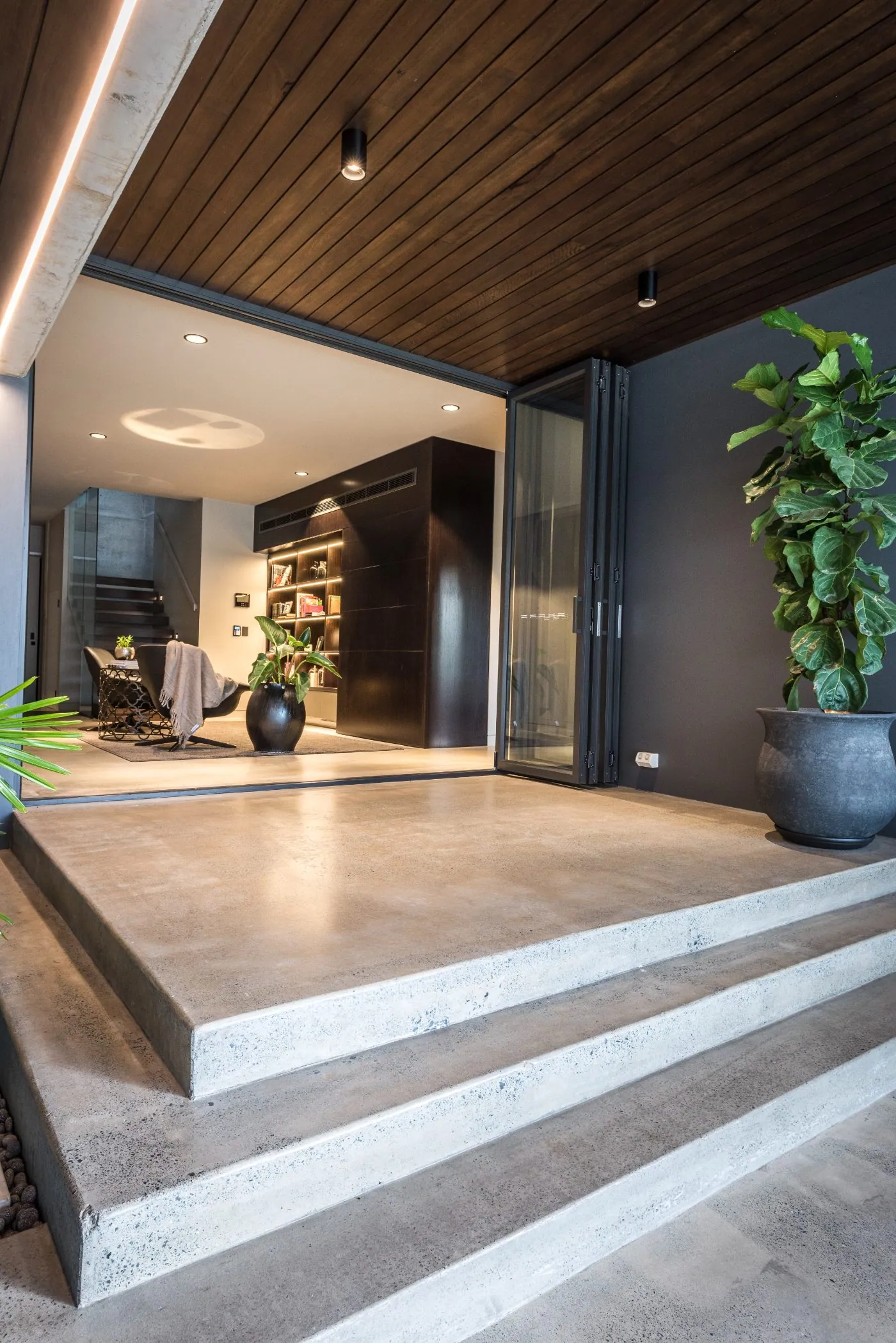Molonga Terrace designer home polished concrete floor, project photo 3