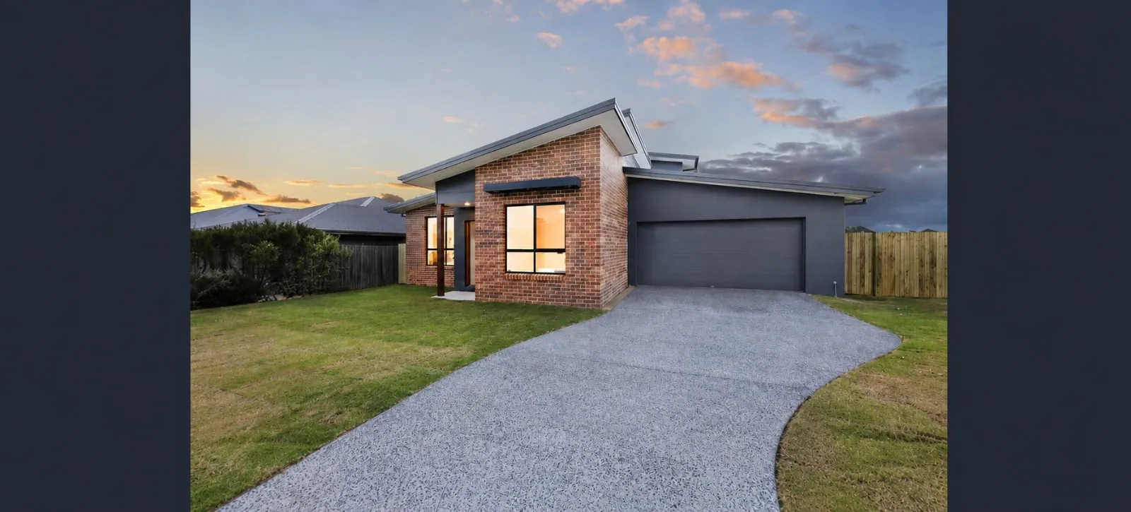 Sealed concrete driveway at a Brisbane home