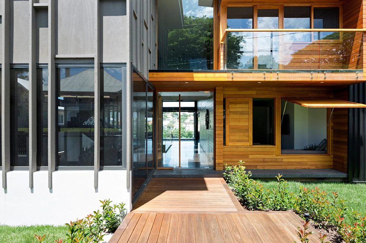 Polished concrete floor at the Christian Street Clayfield home Brisbane project photo 4