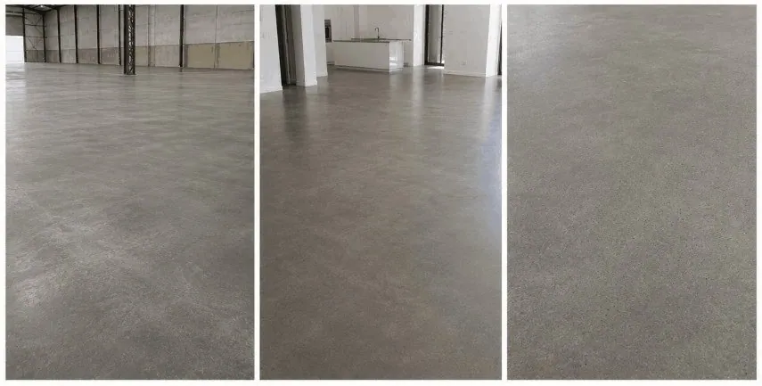 Standard burnished concrete slab