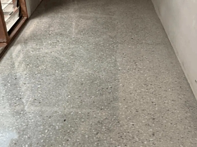 Scratches and staining from poor floor protection, Brisbane