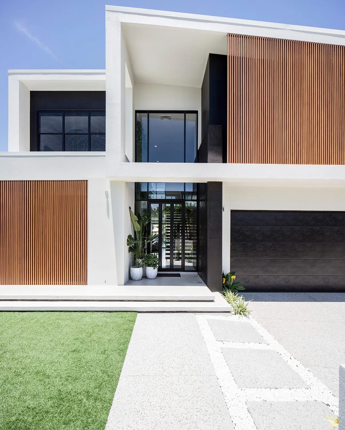 Polished concrete floor at the River Links House, Helensvale Gold Coast (10)