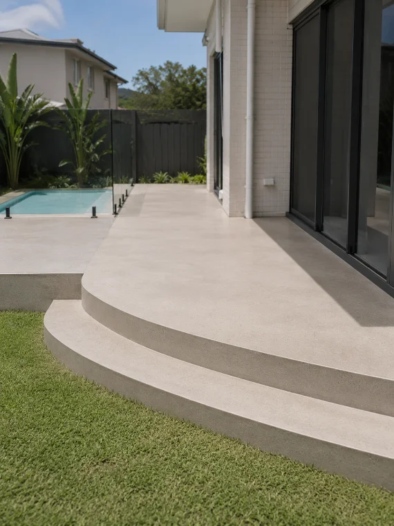 Photo — microcement / overlay outdoor surface