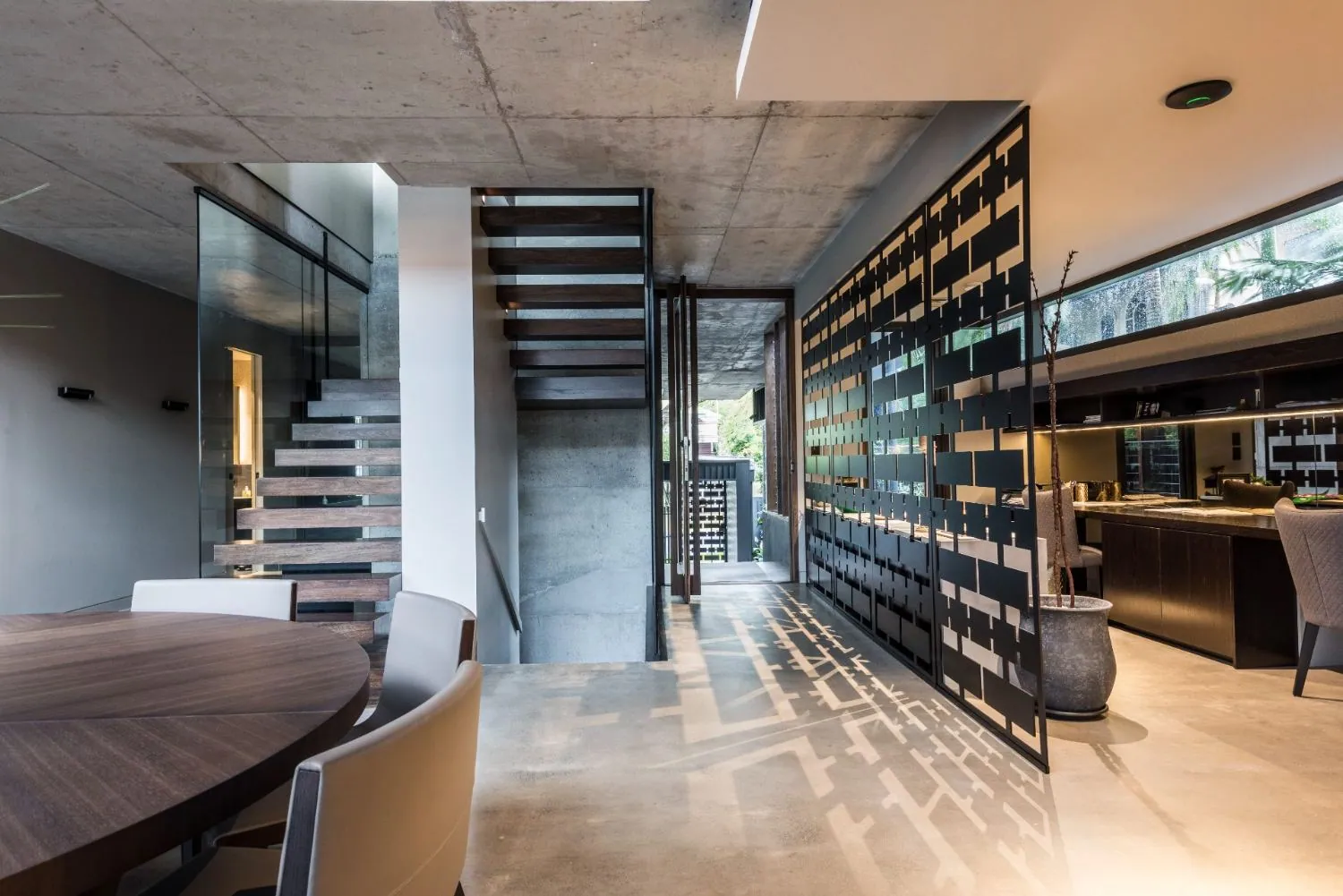 Polished concrete floor at Molonga Terrace, Graceville