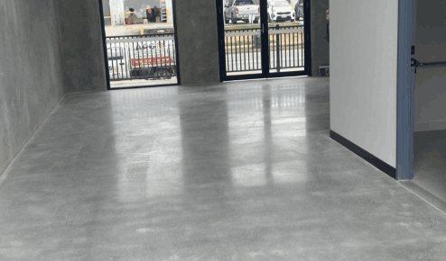 Matte sheen surface polished concrete Brisbane