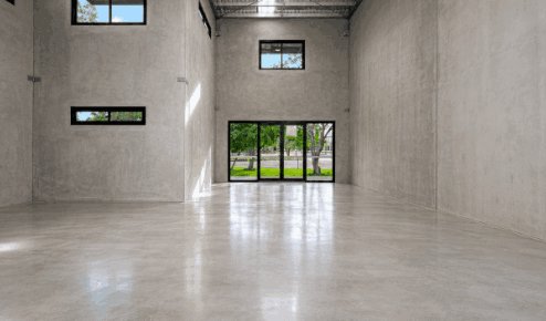 Semi gloss sheen surface polished concrete Brisbane