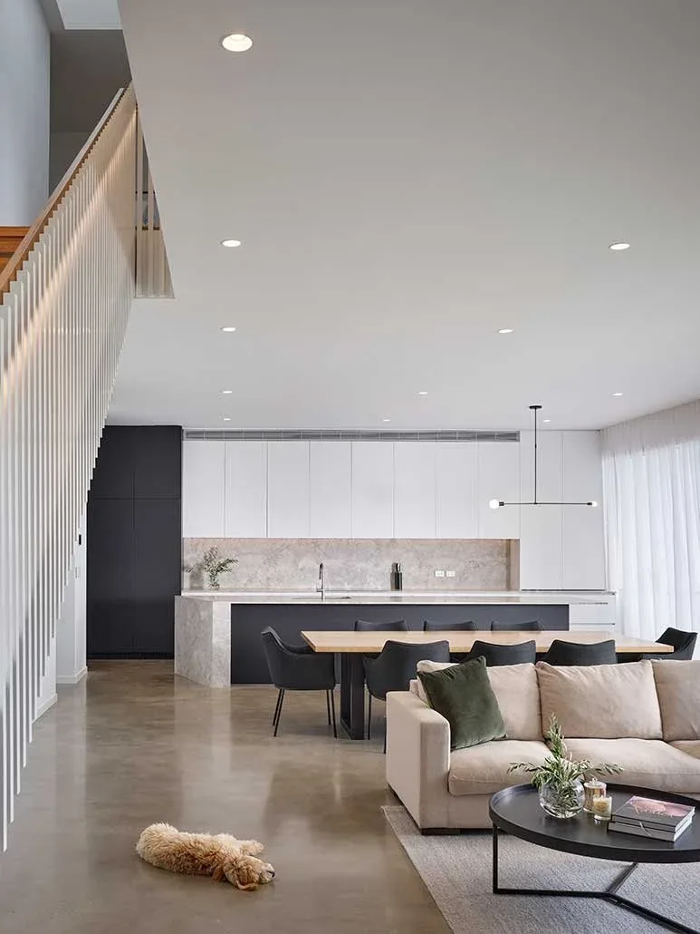 A finished polished concrete floor by OzGrind, Brisbane